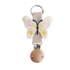 Apricot (wooden hat clip with holes) [off-white (flat butterfly)]