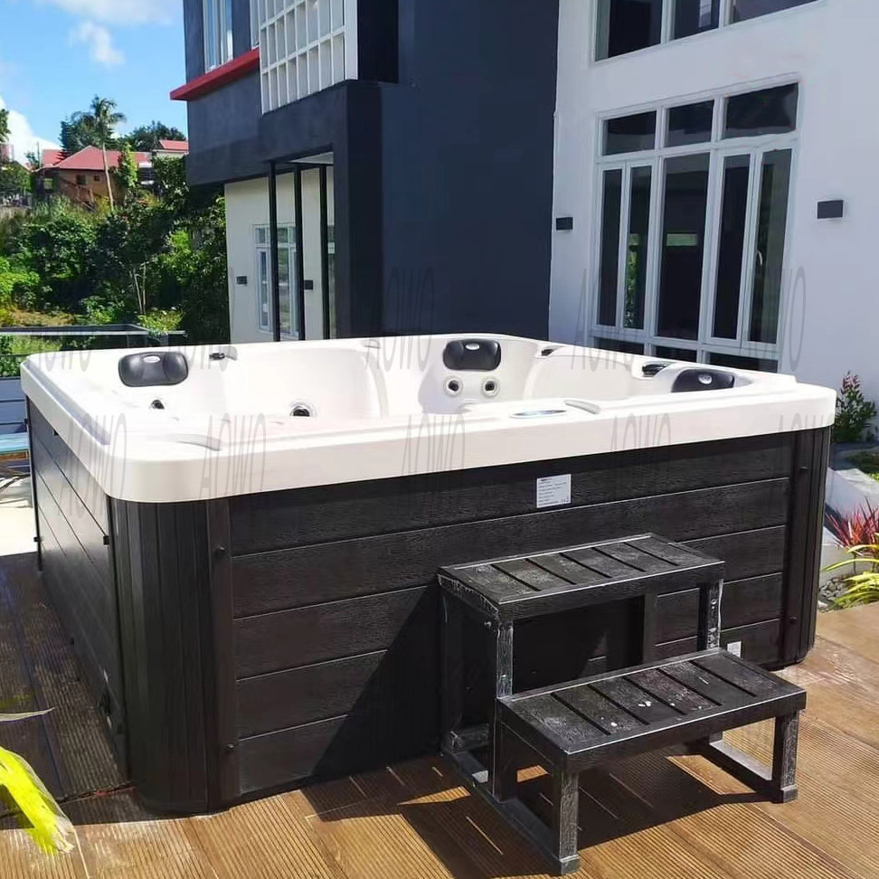 Acrílico al aire libre para 5 personas bañera de masaje spa bañera de spa casa termostática piscina jacuzzi piscina