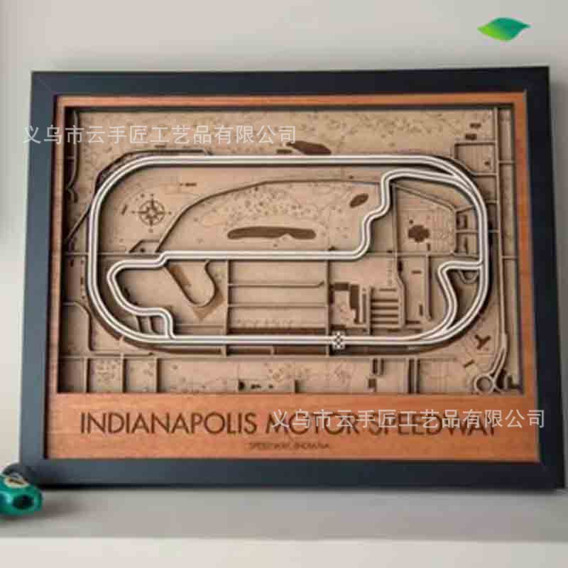Independent Station Indianapolis Motor Speedway 3D Wood Trac Wooden Track Floor