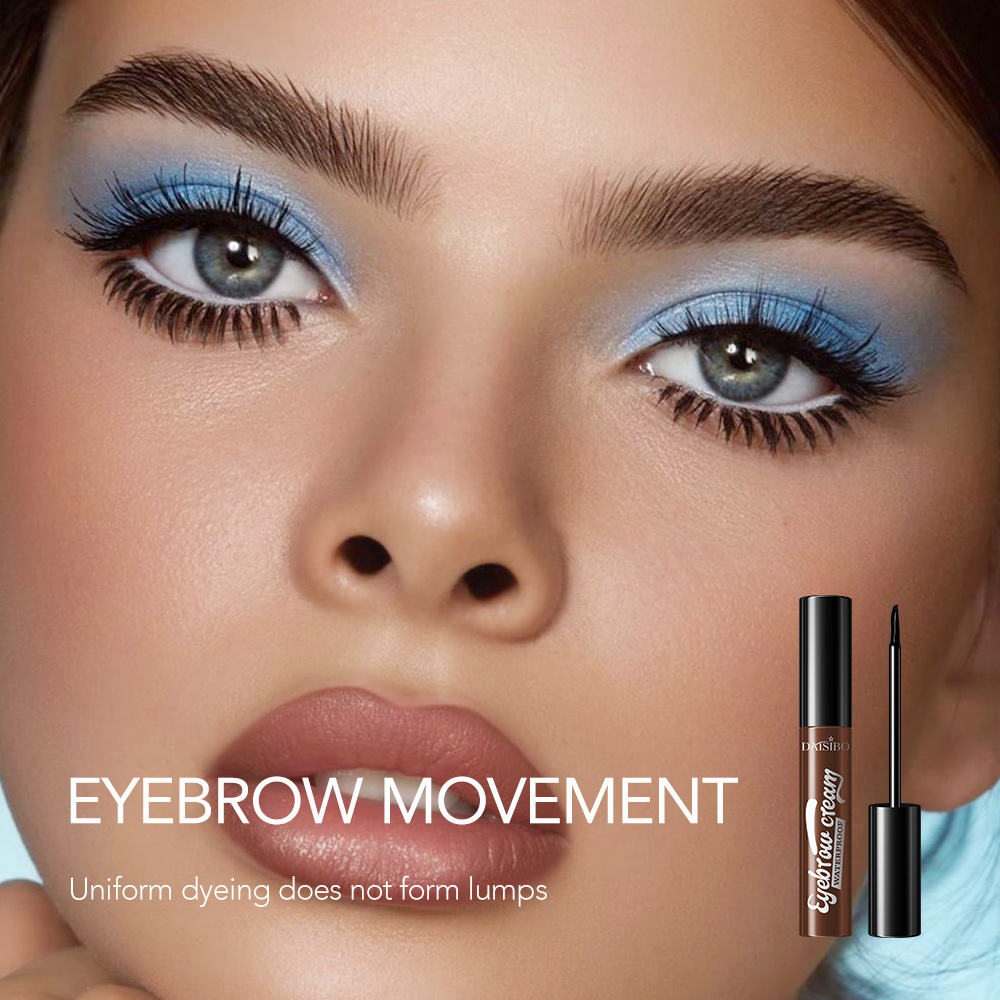 Transfronterizo exclusivo DAISIBO tricolor desgarrador gel de ceja impermeable anti-transpiración color persistente adhesión no mancha fácil de quitar el maquillaje