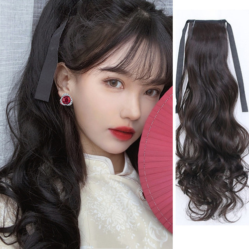 Wholesale Wig Ponytails: Strap-On Long Wavy Ponytails, Claw-Clip Ponytails, and Women's Fake Hairpiece Ponytails