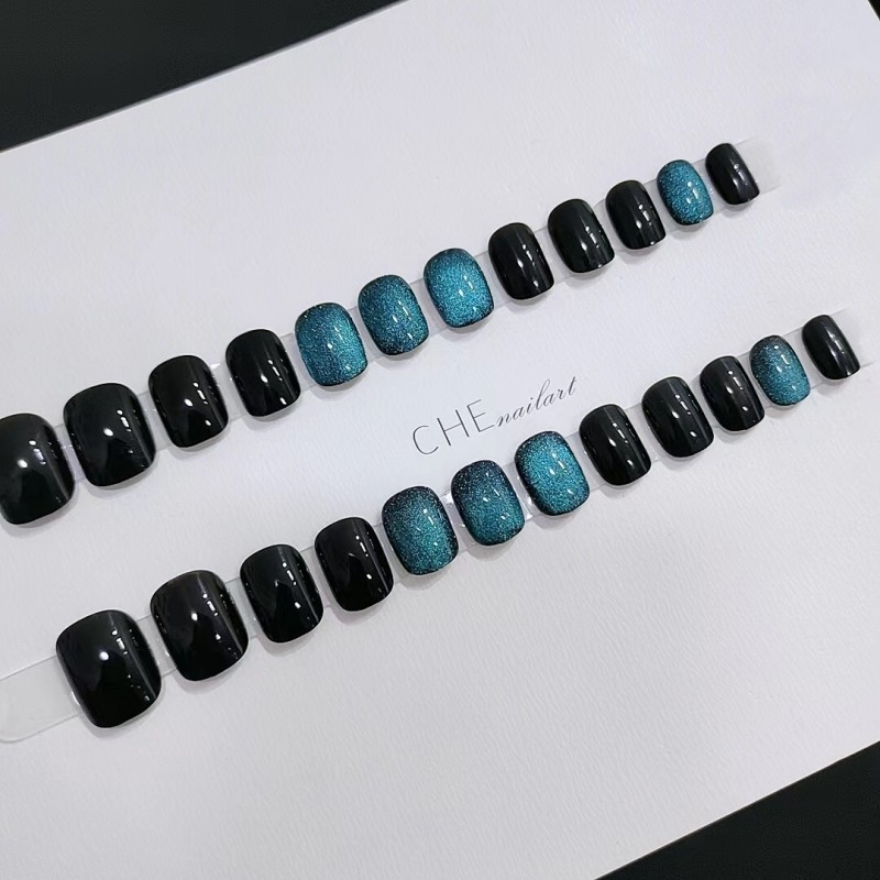 智贝详情图_11B550动感猫眼短款猫眼暗黑系穿戴甲可拆卸假