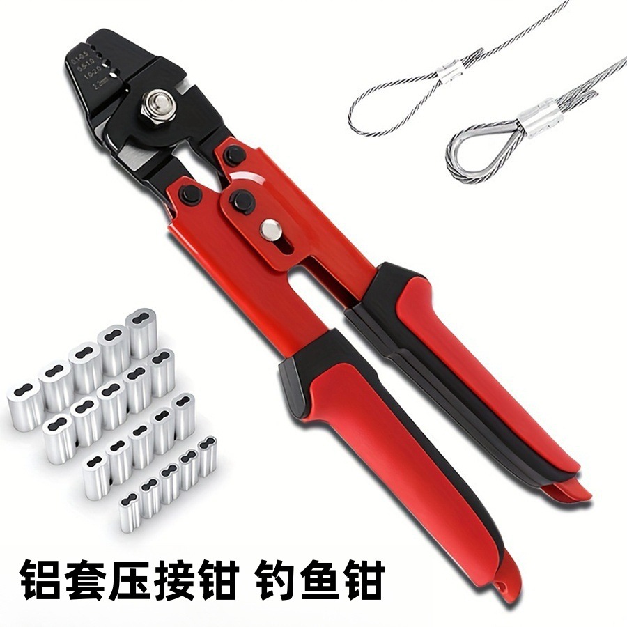 Alicates de pesca estadounidenses Alicates de alambre de acero Alicates de alambre de manga en forma de 8 Alicates de alambre Herramientas de alambre de manga de aluminio Alicates de pesca