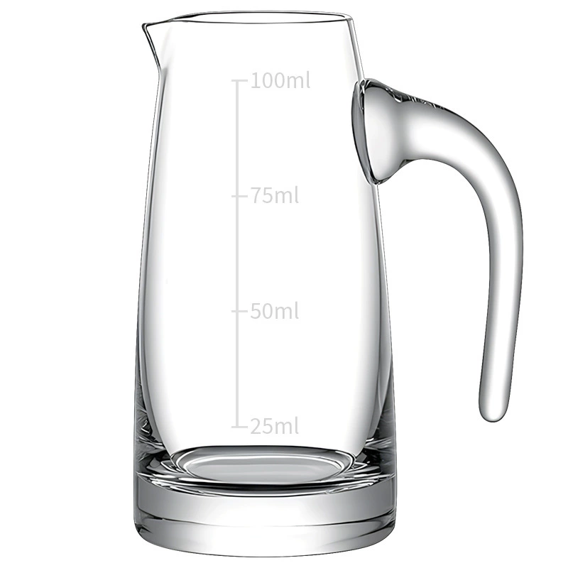 Wine dispenser for home use, bar jigger, lead-free glass pocket flask scaled