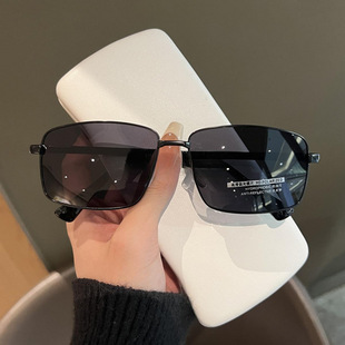 Polarized Variable Lens for Driving, Men's Anti-Uv Glare Sunglasses, Ultra-Light Narrow Frame for Driving and Fishing