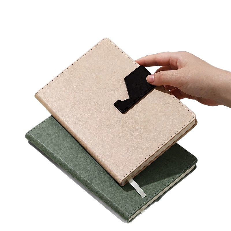A5 portátil soporte para teléfono móvil bloc de notas suministros de oficina de negocios se pueden personalizar para imprimir logotipos, letras, pequeños cuadernos frescos