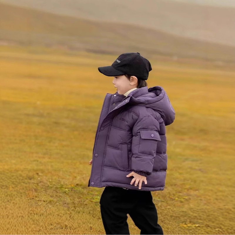 男の子と女の子の綿入り服、暖かい2025新しい冬服、厚くてスタイリッシュな新しいスタイル|undefined
