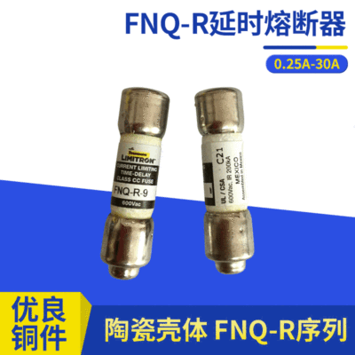 FNQ-R-15 15A熔断器10*38mm保险丝600V延时熔断器圆筒陶瓷熔断器