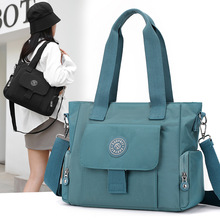 女士包2024夏季新款尼龙包手提包大容量单肩斜挎包都市简约妈妈包