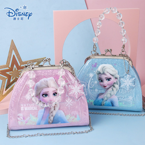 Disney Children's Crossbody Bag Platform Frozen Princess Handbag Quicksand Coin Purse Gift Wholesale