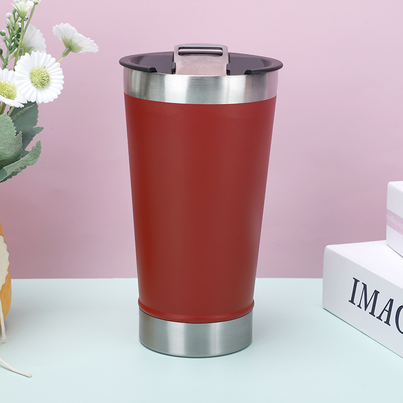 Ventas transfronterizas de acero inoxidable 304 con abertura de botellas de cerveza de acero inoxidable 304 tazas de aislamiento de automóviles tazas de hielo