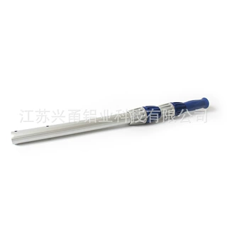 铝合金三节杆泳池专用清洁工具连接杆旋钮式设计铝杆铝型材厂家