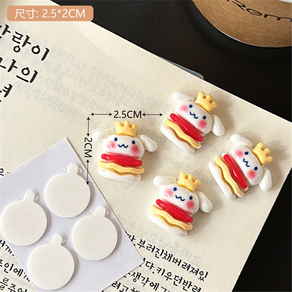 Hecho a mano DIY dibujos animados lindo PVC pegamento flexible parche pegatinas decorativas creativo teléfono móvil Shell pegatinas bolsa pegatinas horquilla accesorios lindo