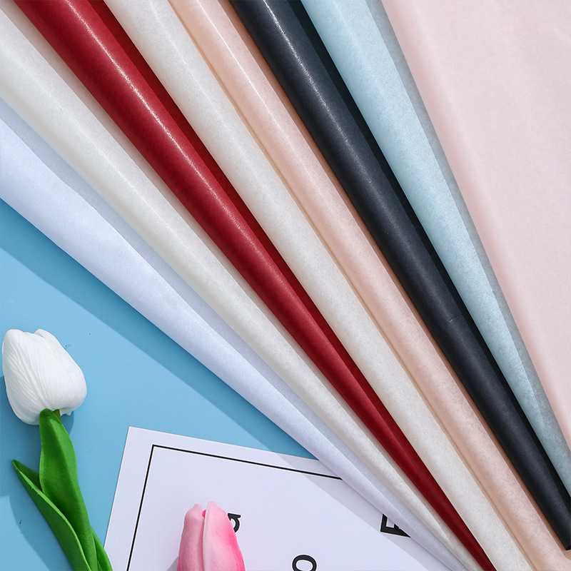 Papel de embalaje de flores de color sólido papel de Sydney florista ramo de flores papel de revestimiento rosa papel de embalaje de fondo papel al por mayor
