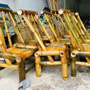 竹凳子竹椅靠背椅加大款传统竹制耐用具用客厅成老-阿里巴巴