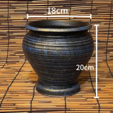 ♔花盆陶罐浮雕花绿植盆栽复古侘寂风多肉植物摆件创意大