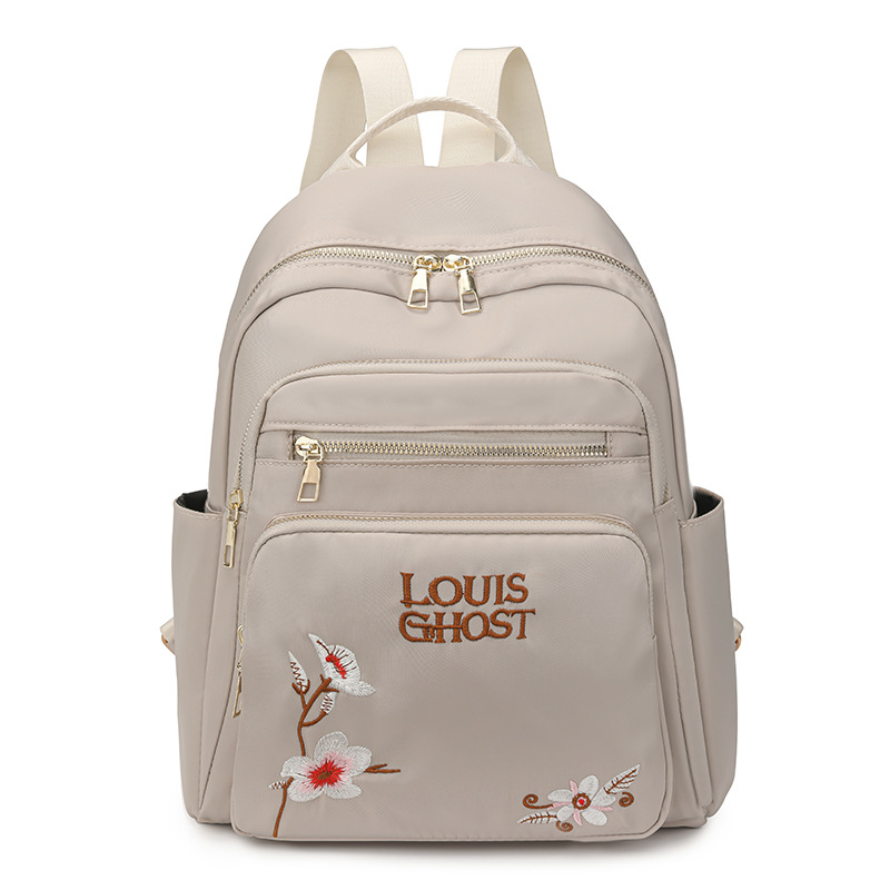 Mochila de tela Oxford para mujer 2024 nueva moda mochila de todo fósforo diseño de nicho mochila de viaje de viaje