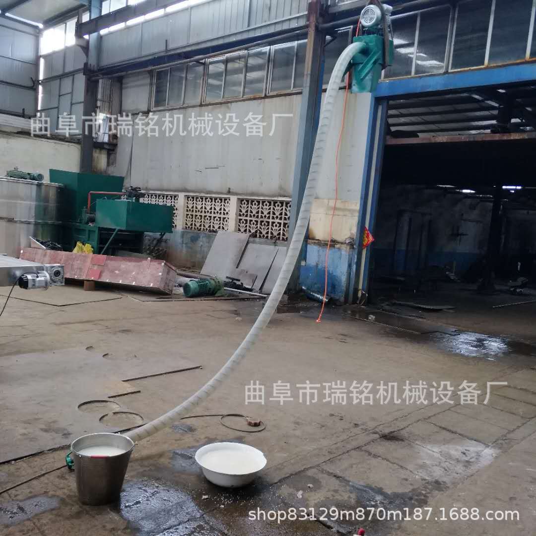 稻谷自动车载吸粮机TGFF牛津管粮食吸粮机 石墨粉倾斜吸料机瑞铭