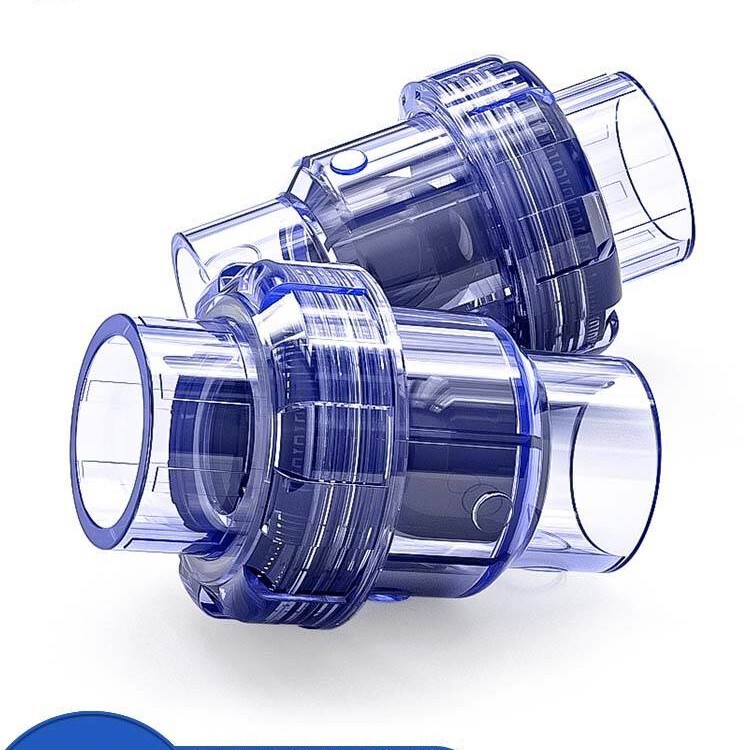 チェックバルブ PVC プラスチック排水管一方向弁水透明下水管 25 逆止弁 20 25 32 40 50|undefined