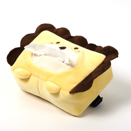 Cartoon Car Tissue Box Creative Cute Car Seat Back Sun Visor Armrest Box Multifunctional Car Tissue Box