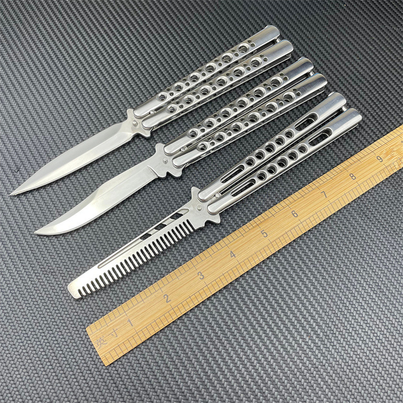 CSGO toy knife, all-steel, maintenance-free, classic butterfly knife for practice, unsharpened
