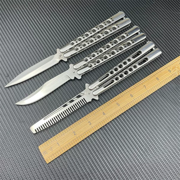 CSGO toy knife, all-steel, maintenance-free, classic butterfly knife for practice, unsharpened