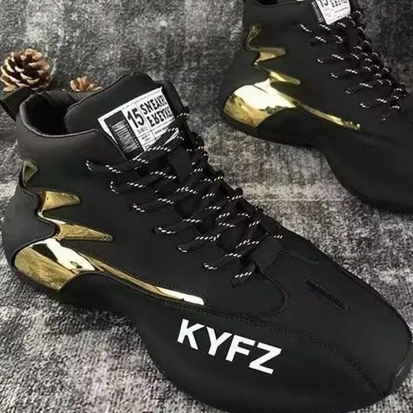 2026 Spring New Trendy High-Top Casual Men's Shoes Dad Shoes Sneakers Stylish Young Man Internet Celebrity Trendy Shoes