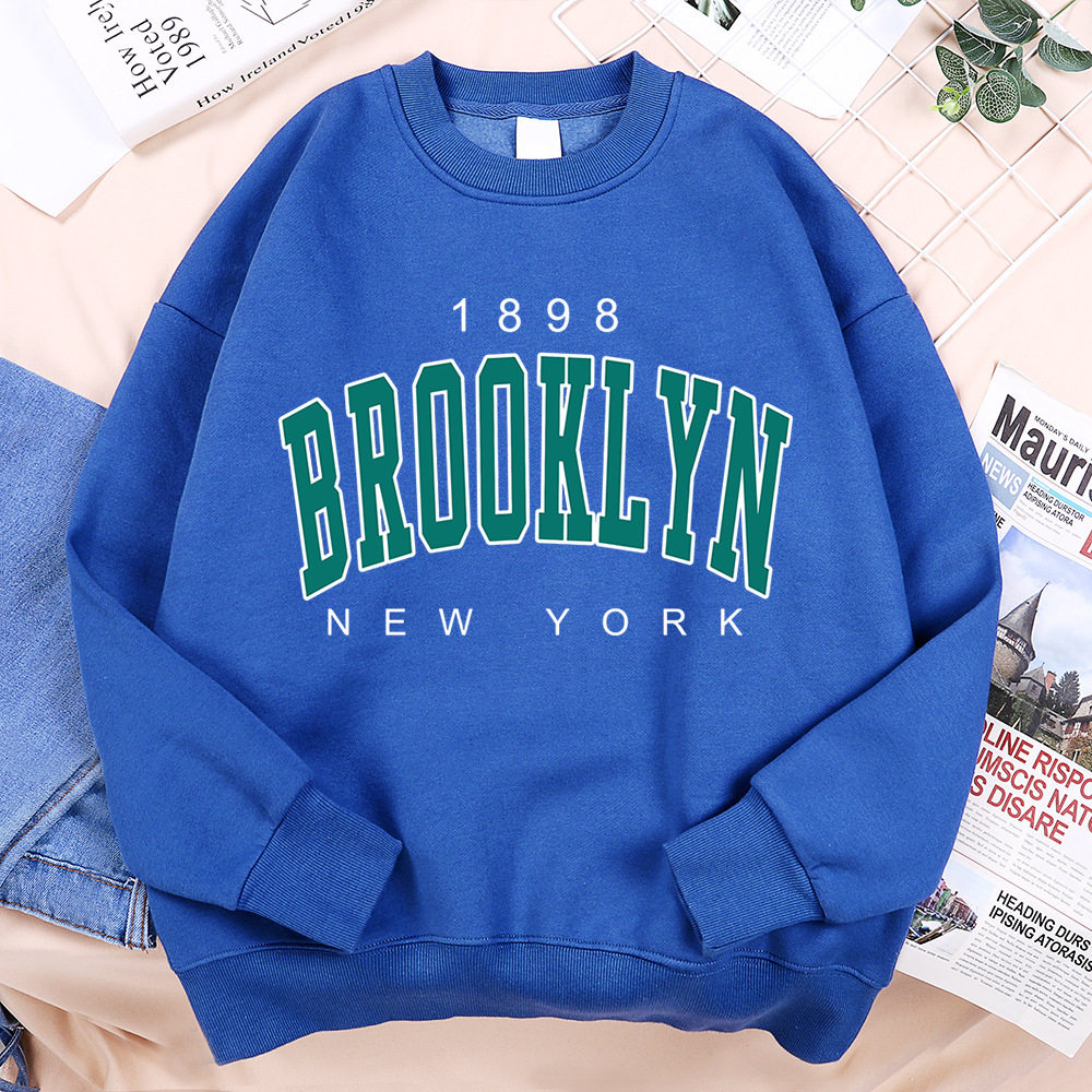 1898 Brooklyn New York Printing Clothes Man Pullover Fleece