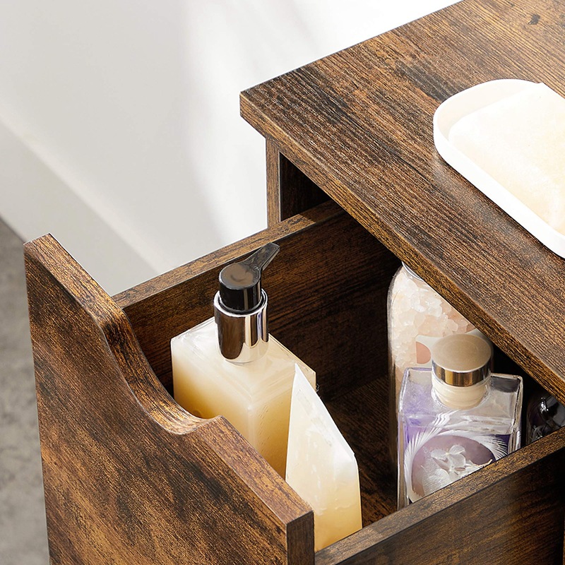 [Light Life Home] moderno minimalista gabinete de baño gabinete del cajón blister tipo de piso madera color densidad material del tablero