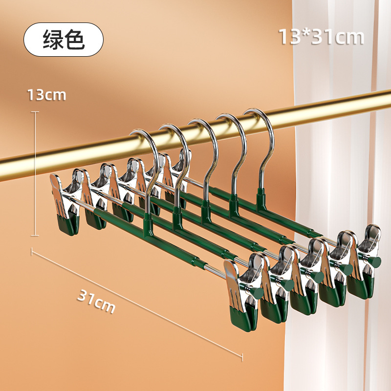 Yibiao nueva luz de lujo antideslizante pantalones rack de acero inoxidable pantalones de secado de rack engrosada multi-funcional percha pantalones rack