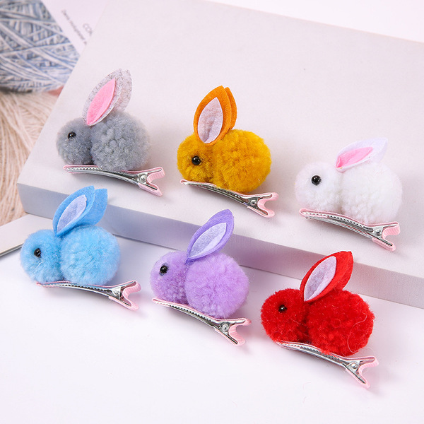 Children's plush hairpins