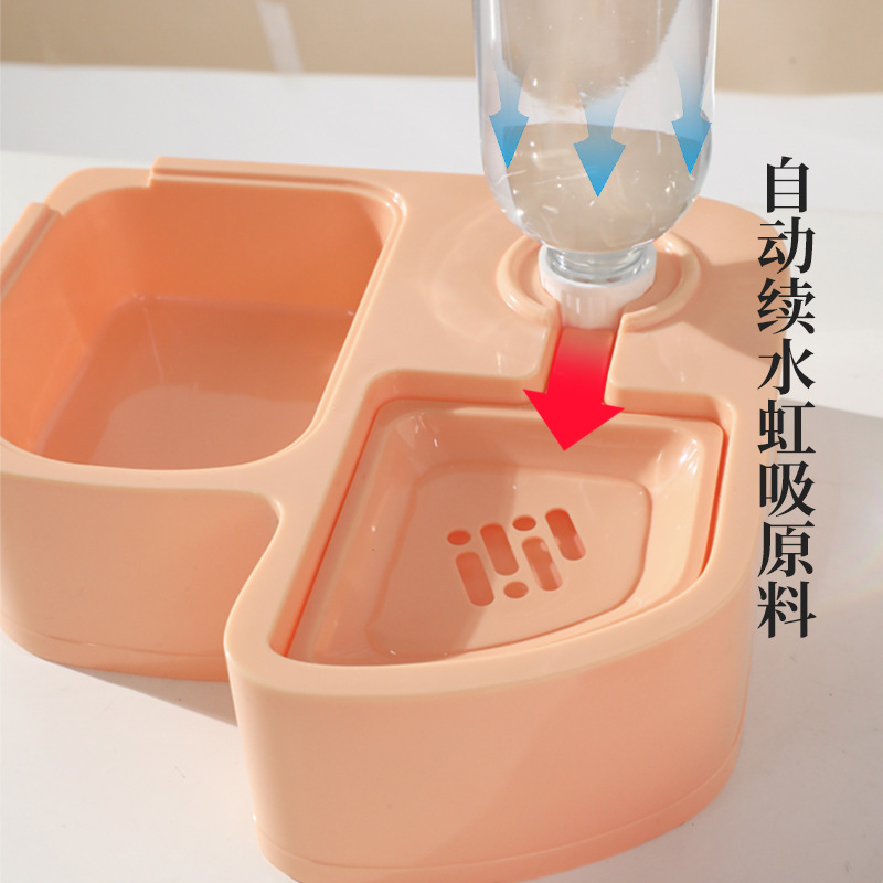 Cat Bowl dos en uno pipitao original protección del medio ambiente ABS Dodo pájaro Pet Bowl multifuncional esquina tazón gato tazón