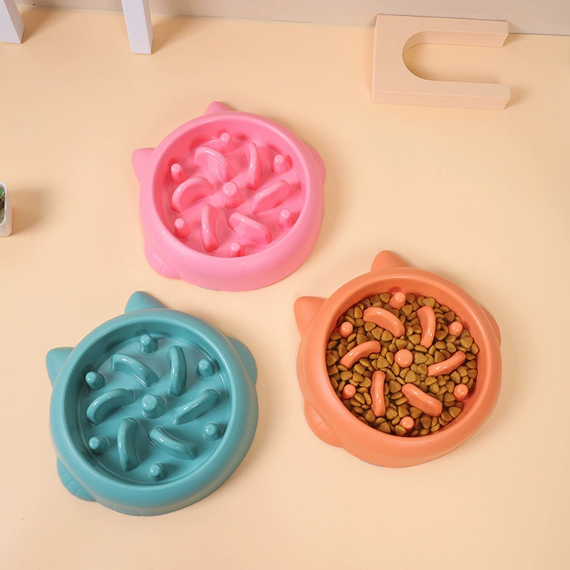Собака Slow Food Bowl миска для собак антидетонационные принадлежности для домашних животных миска для корма для щенков миска для кошек миска для еды с защитой от удушья