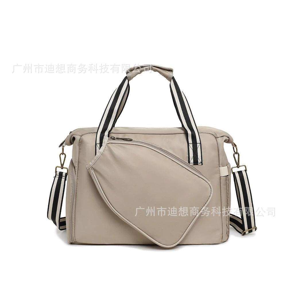 Fuchsia high quality capacious shoulder bag, racket, handheld belt bag for training