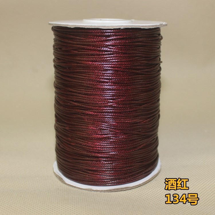 工場直販韓国ラウンドワックスコード環境に優しい DIY ワックスロープ黒手織りワックスロープウェビングワックスコードネックレスロープ|undefined
