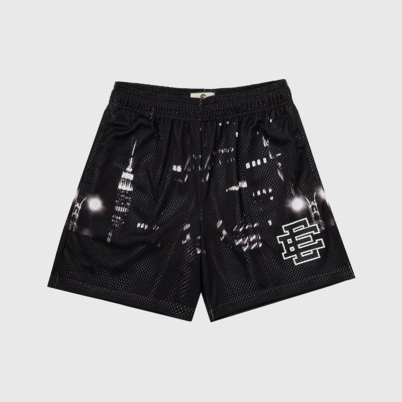Eric Emanuel EE Pantalones cortos de malla para hombres y mujeres, pantalones de baloncesto deportivo de cuatro puntos