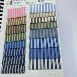 春夏色织新品韩风肌理高品质格子条纹男女童装衬衫连衣裙吊带鞋材