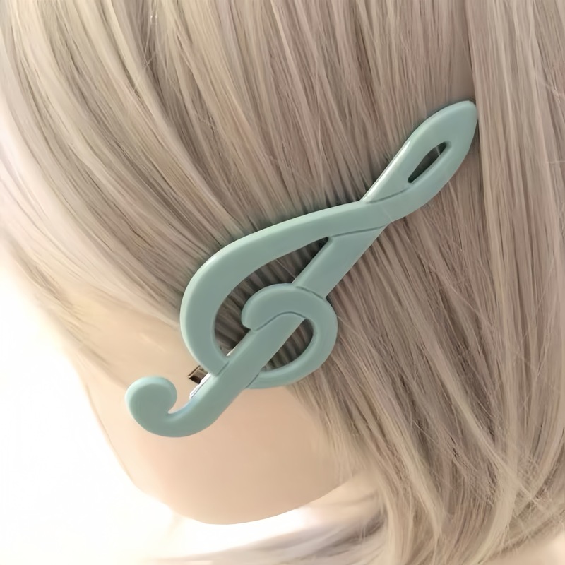 昔ながらの幸運の音符ヘアピン、女の子向けの万能前髪クリップ、学生向けの甘いヘアピン、サイドクリップ、ヘアアクセサリー、ヘアピン|undefined