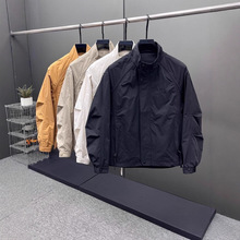 个性拼料潮流外套百搭上衣冬季新款潮牌男士拼接工装立领夹克痞帅