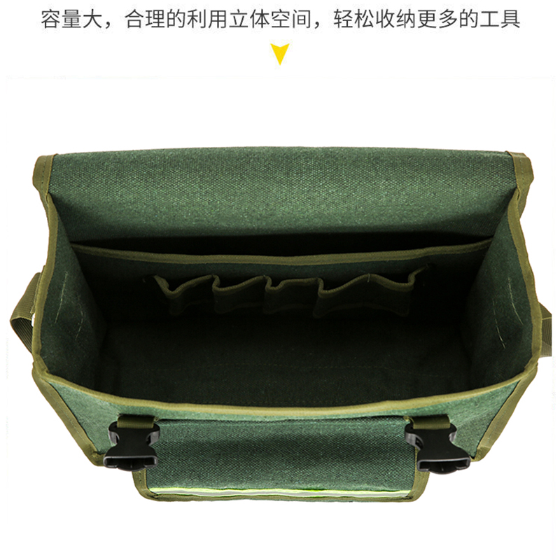 Kit de herramientas de electricista engrosado y resistente al desgaste, lona multifuncional grande para hombre para sitio de construcción, almacenamiento fuerte y duradero, nuevo