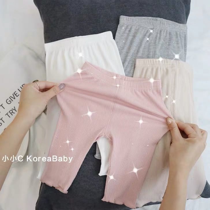 Stylish and sparkling gold soft 7/8 inch mosquito-proof pants for babies and toddlers - New for spring and summer 2022 - 7/8 inch leggings - Style 0011