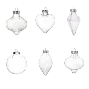 2024 new transparent PET hollow ball a variety of special-shaped Christmas tree ornaments pendant Christmas ball ornaments wholesale
