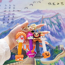 万圣节系列伸缩解压拉管钥匙扣可爱公仔钥匙扣挂件工厂外贸批发