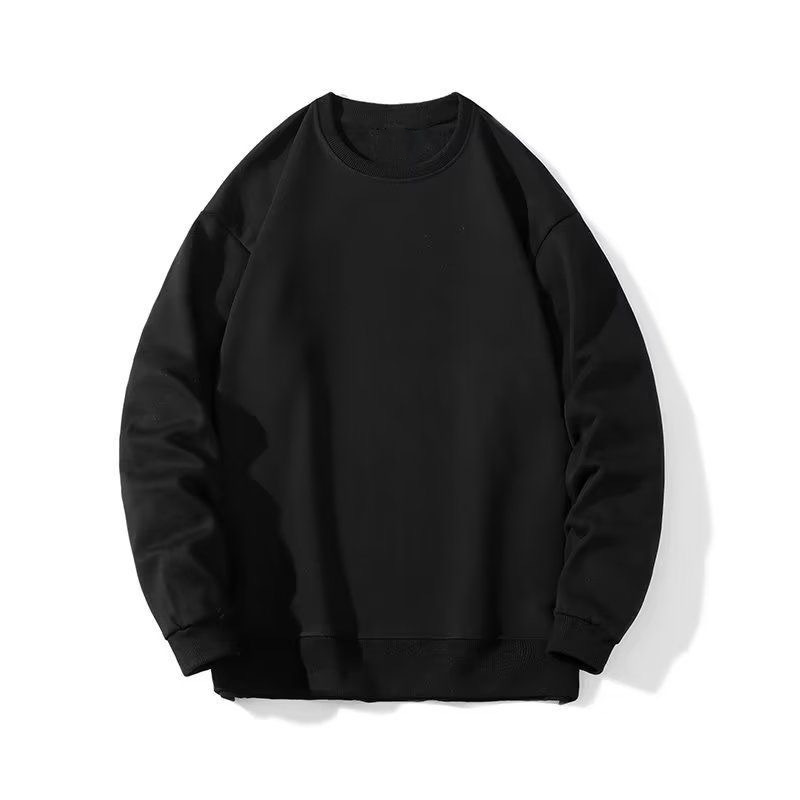 Camiseta de moda callejera americana suelta gris pálido chaqueta con capuzas camiseta de manga larga para hombres y mujeres otoño y invierno pareja ropa de moda
