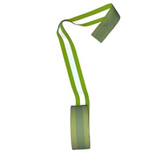 荧光黄TC反光带5x2cm涤棉警示带非阻燃黄银双色一体反光警示条