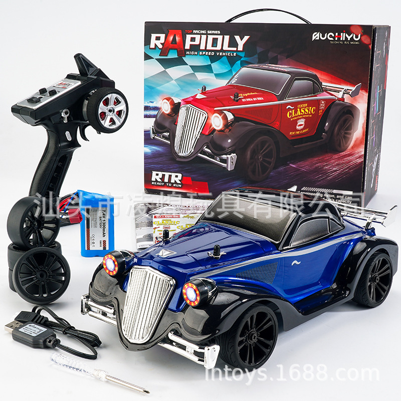 クロスボーダーリモコン四輪駆動高速車両ライト制御可能なフルスケールオフロード高速レーシングドリフトカーレーシングモデルRC|undefined