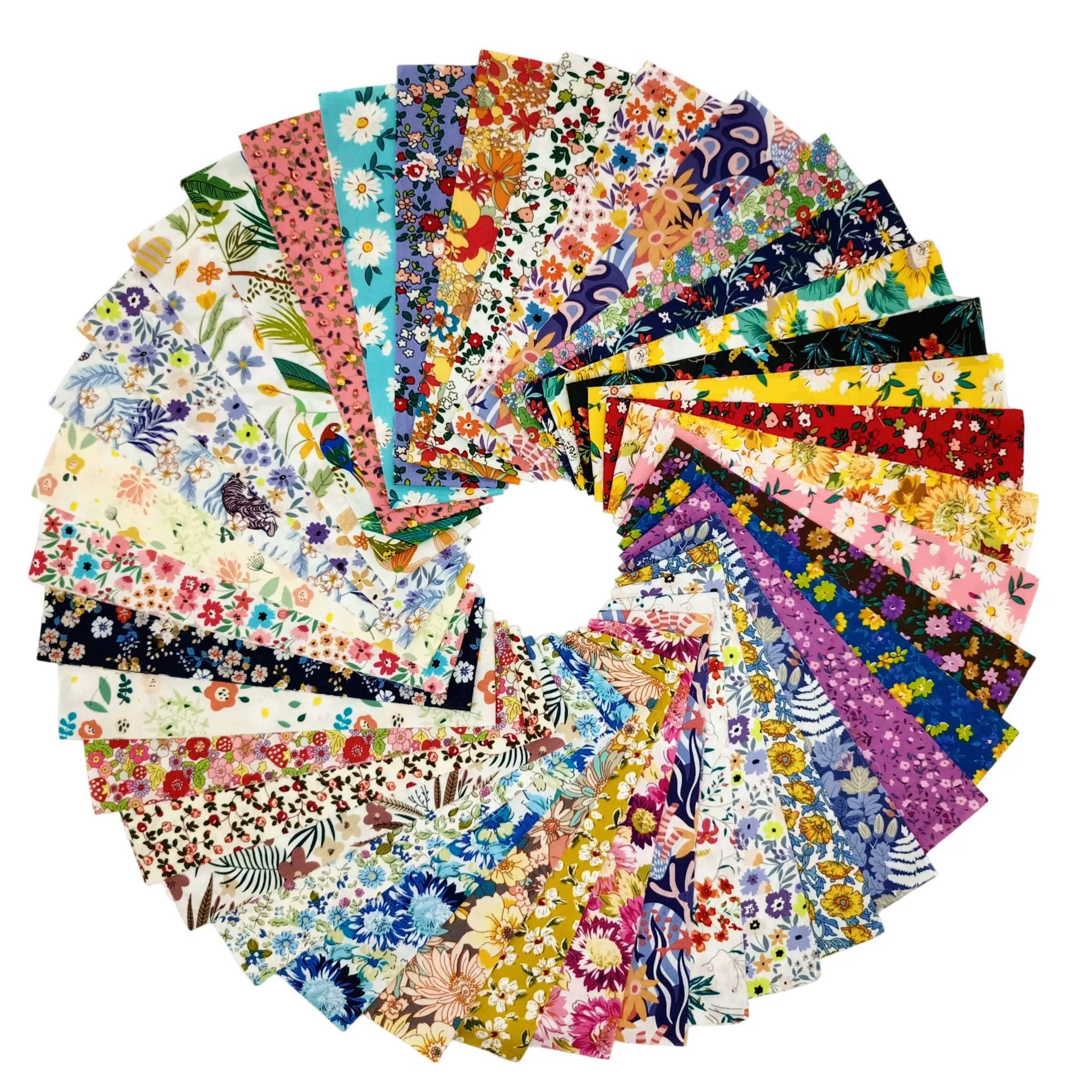 Трансграничная внешняя торговля Новые 40 штук 6,4*50 см из чистого хлопка подсолнечника серии лоскутное одеяло