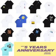 SEVENTEEN五周年周边同款短袖T恤宽松印花男女打歌衣服