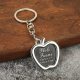 Creative Love Key Chain Photo Frame Couple Key Chain Square Personality Photo Key Ring Memorial Gift