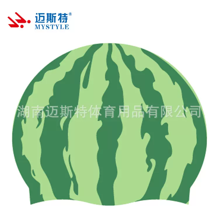 水果蔬菜印花图案泳帽男女软硅胶游泳帽成人款大号防水不勒头护耳